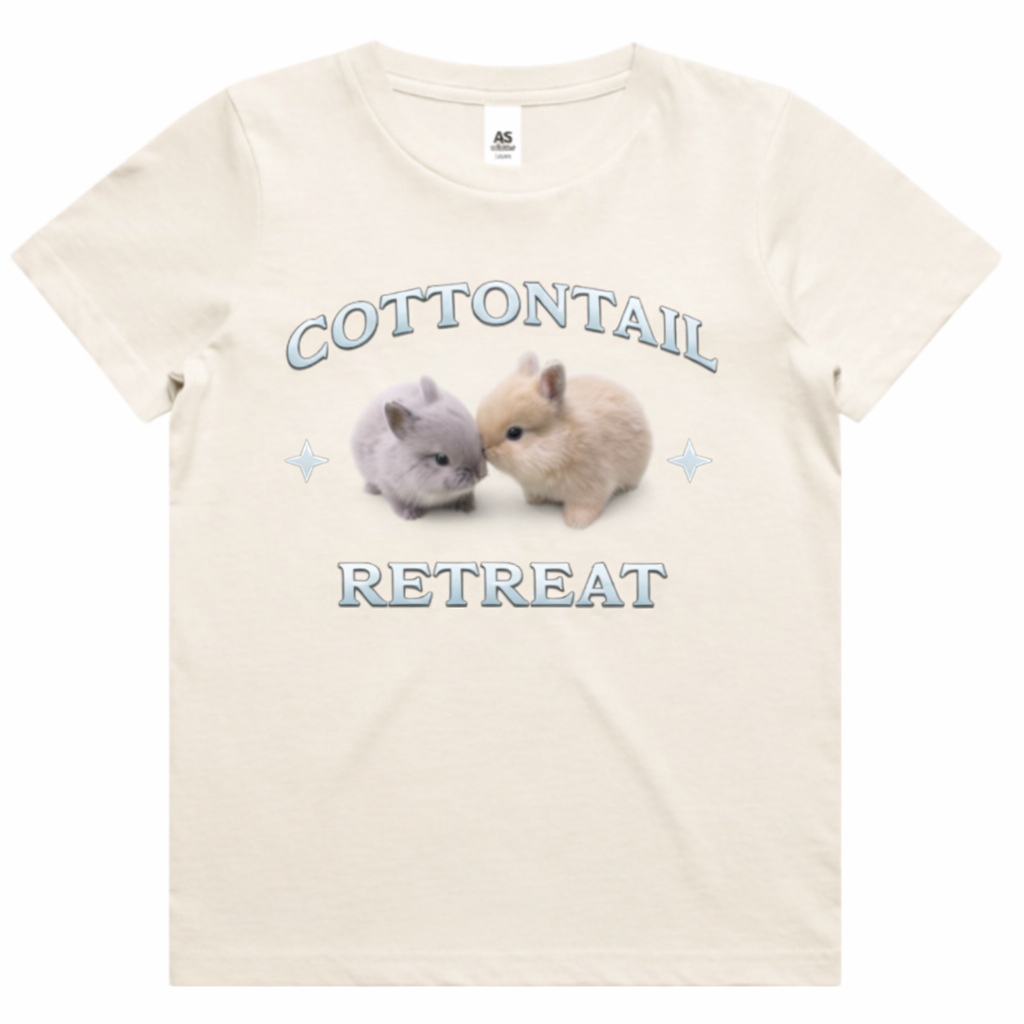 Kids Rabbit Print T-Shirt – Cottontail Duo | Cotton Tail Retreat