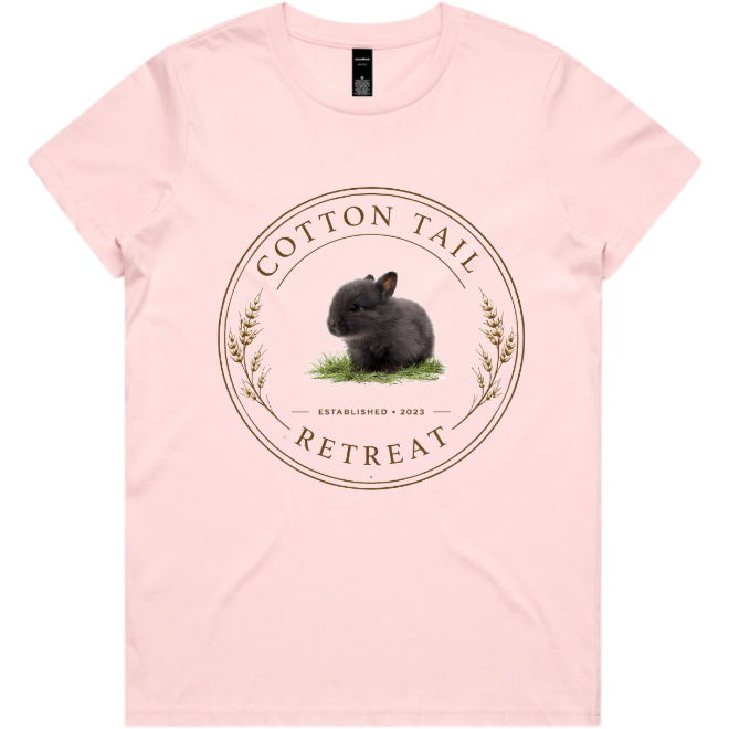 Rabbit Logo T-Shirt – Cotton Tail Retreat