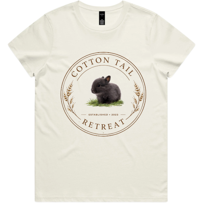 Rabbit Logo T-Shirt – Cotton Tail Retreat