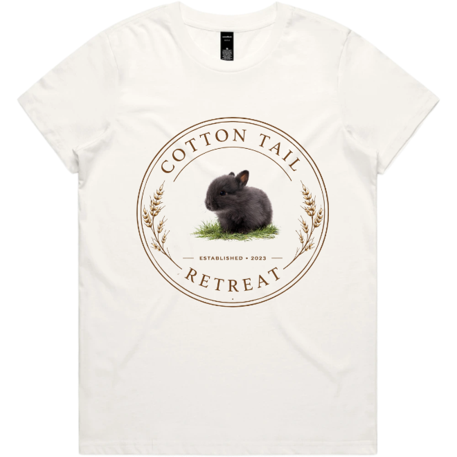 Rabbit Logo T-Shirt – Cotton Tail Retreat