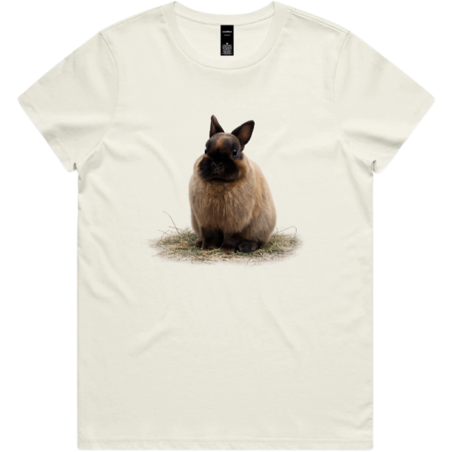 Rabbit Graphic T-Shirt – Wombat Signature | Cotton Tail Retreat