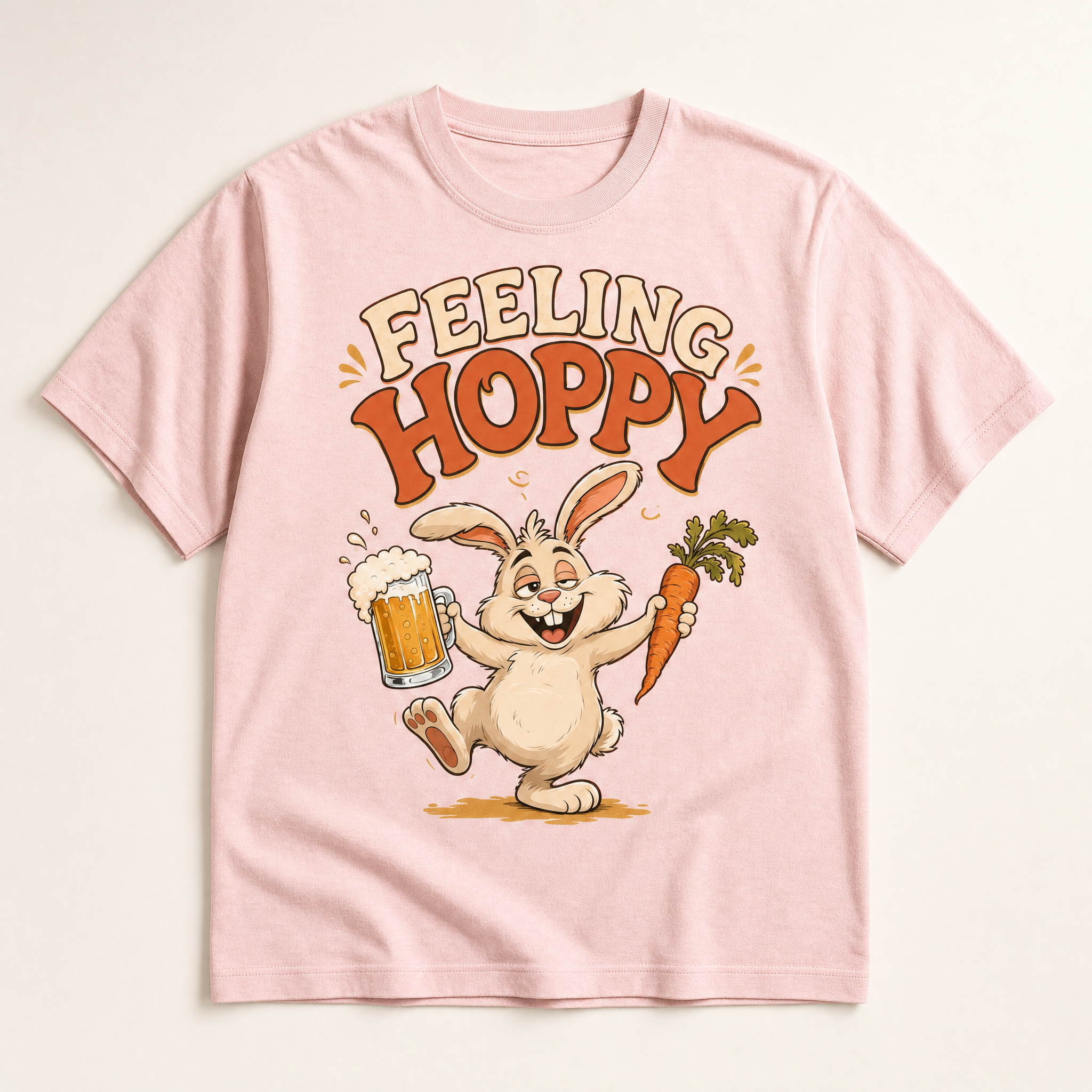 Feeling Hoppy tee – Pale Pink