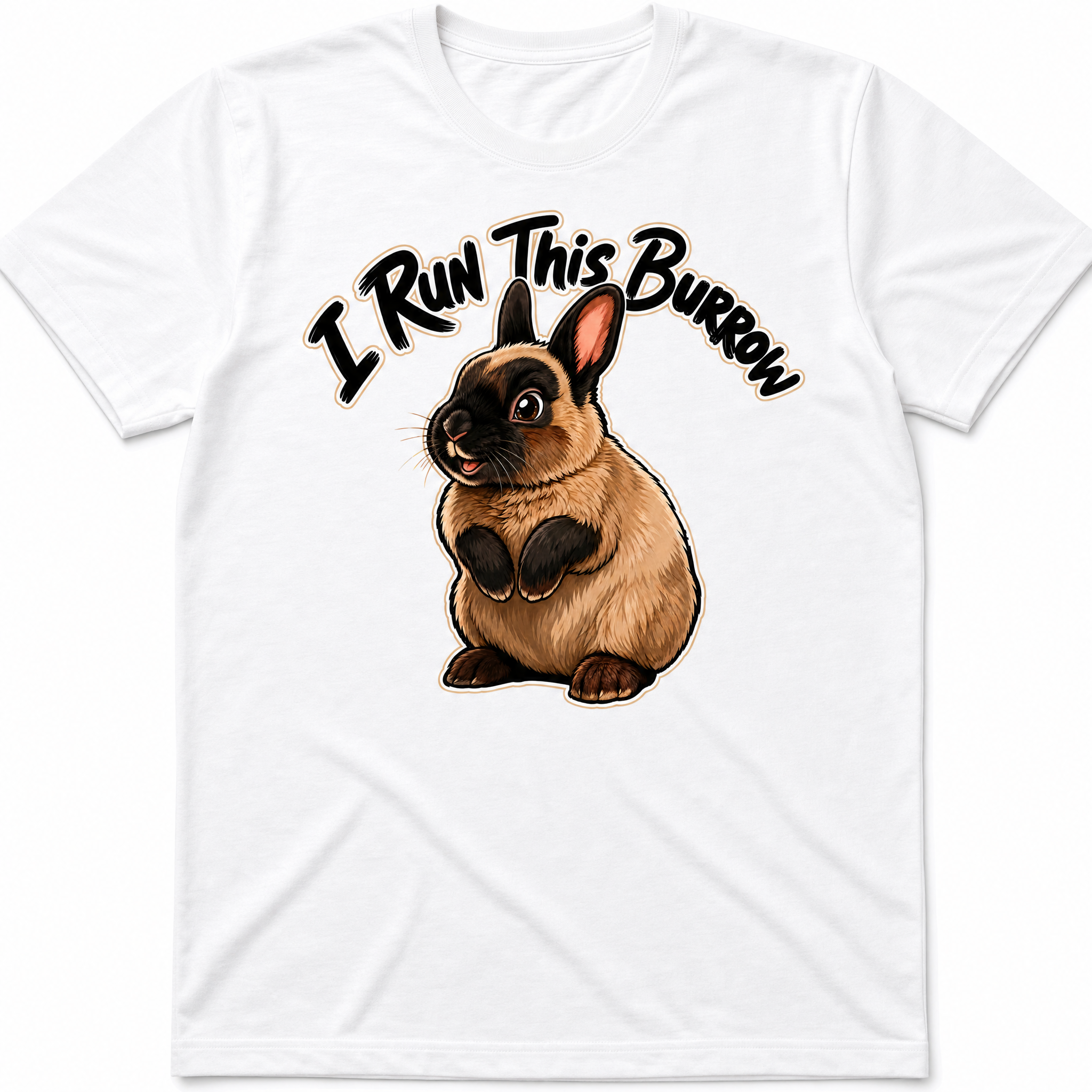 I Run This Burrow tee – White