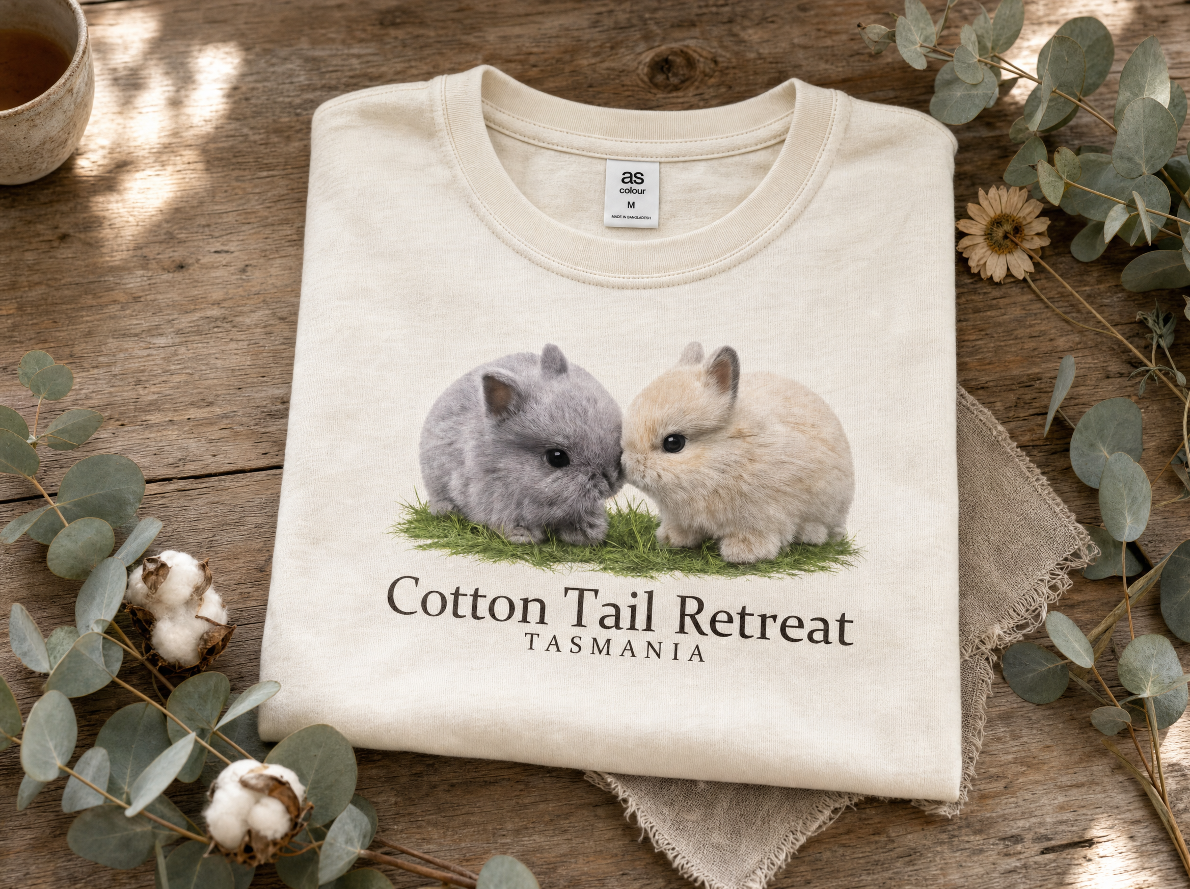 Pascal & Cookie Tee lifestyle flatlay
