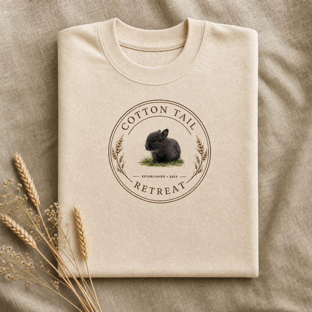 Cotton Tail Logo Tee studio product shot