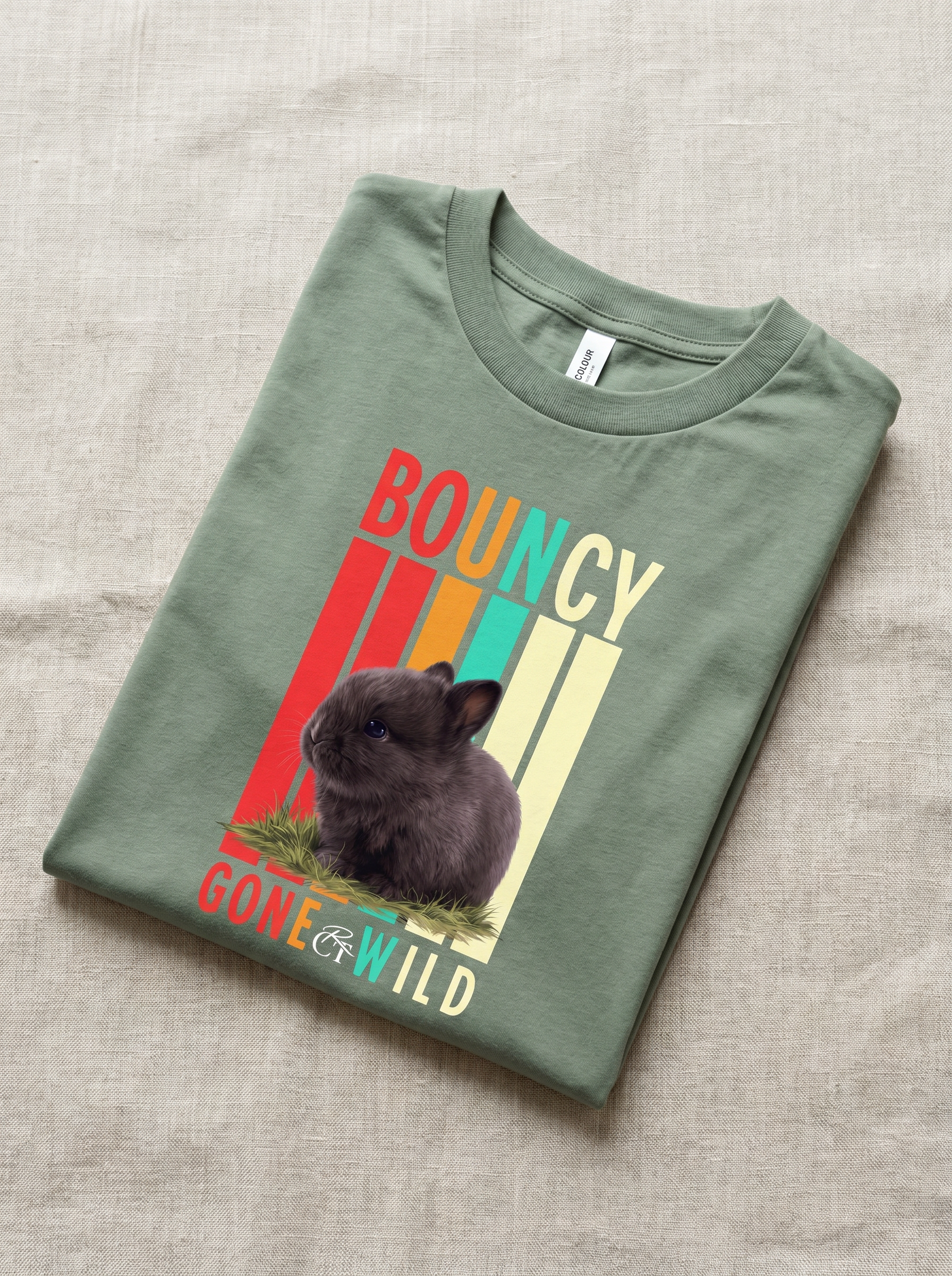 Bouncy Gone Wild Tee - Sage